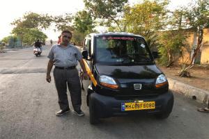 Watch video: Vasai resident gets the first four-wheeler auto rickshaw