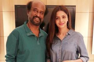 Vedhika Kumar's fan moment with superstar Rajinikanth