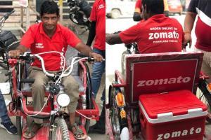 Differently abled delivery man gets new E-vehicle, Twitter celebrates