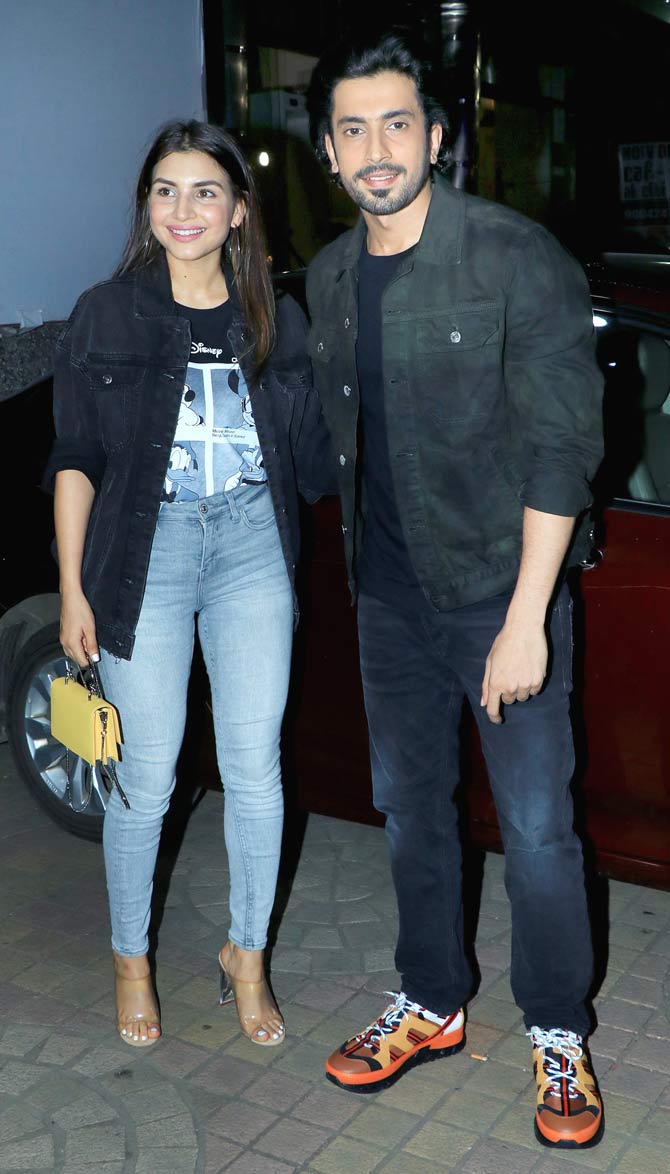 Both Bala and Ujda Chaman are based on the same issue of pre-mature balding and the hilarity that ensues.
In picture: The lead actor of the movie, Sunny Singh at the screening!