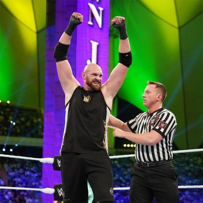 Tyson Fury went on to defeat Braun Strowman and create history in his own way.