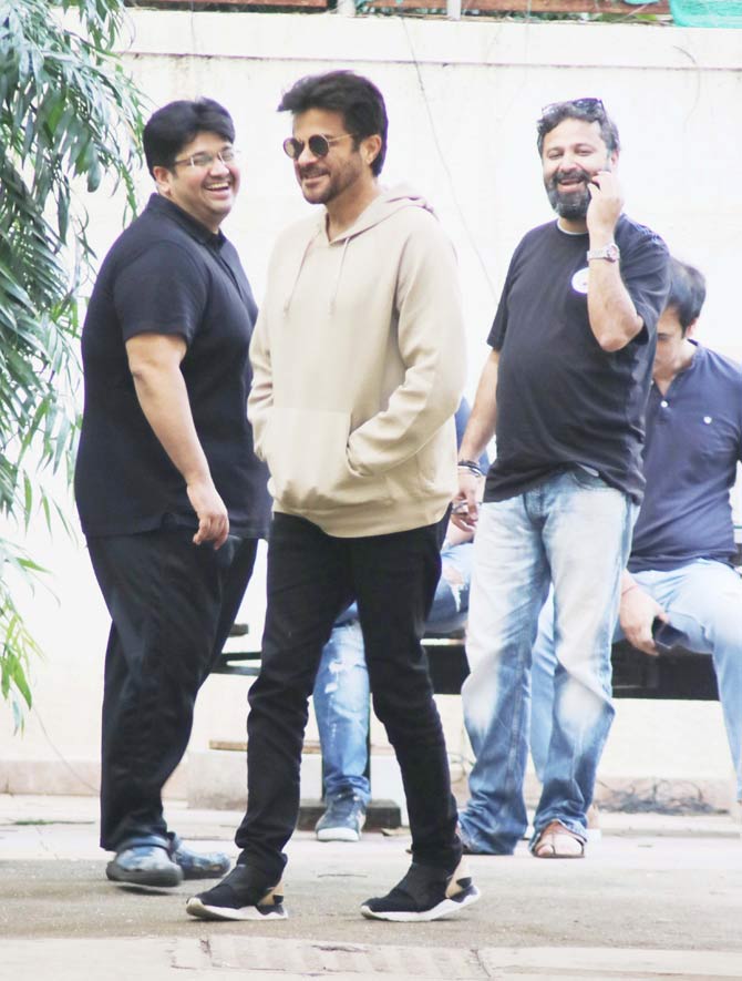 Anil Kapoor was also clicked at the same studio. Anil is also gearing up for the release of his next film, Pagalpanti, which is a multi-starrer comedy directed by Anees Bazmee. Pagalpanti will release a week after Marjaavaan, i.e., November 22.