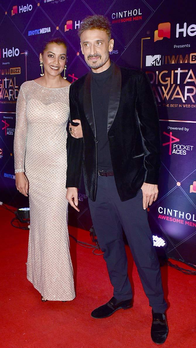 On November 12, many Bollywood celebrities and television stars witnessed a night of celebration. All pictures/Yogen Shah
In picture: Mugdha Godse and Rahul Dev walked the red carpet together.
