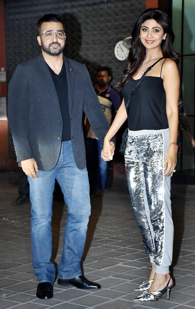 Raj Kundra and Shilpa Shetty Kundra also joined in the celebrations of Arpita Khan Sharma and Aayush Sharma's wedding anniversary bash.