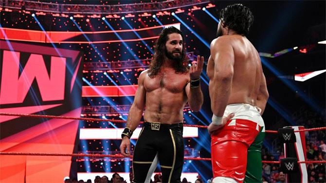 Seth Rollins and Andrade joined forces to take out Lucha House party