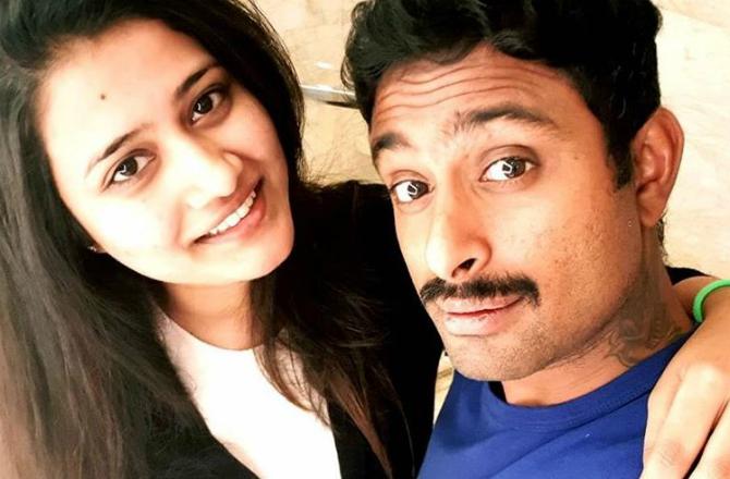 Indian cricketer and occasional wicket-keeper Ambati Rayudu along with his wife Chennupalli Vidya. The couple got married on Valentine's Day 2009 after years of dating
