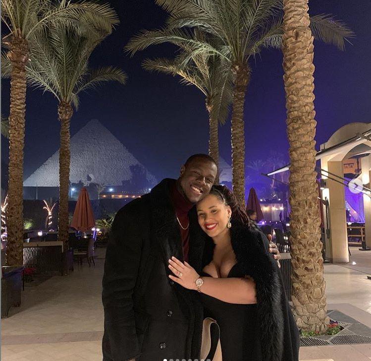 West Indies hard-hitting batsman Carlos Brathwaite and his wife Jessica Felix. The couple got hitched in June 2018