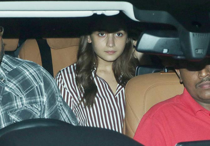 Alia Bhatt was also spotted at Sanjay Leela Bhansali's office in Juhu, Mumbai. The actor, in her first collaboration with the filmmaker, will play Gangubai Kothewali, the fierce madam of Kamathipura brothels in the 1960s who had gangsters as clients and was rumoured to be a drug peddler.