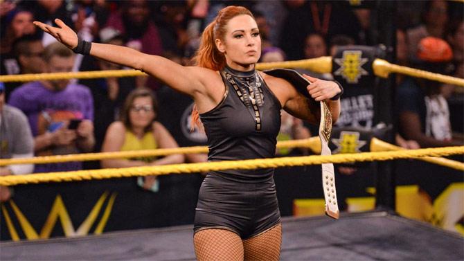 WWE Raw women's champion Becky Lynch as promised made an appearance on WWE NXT and issued a challenge