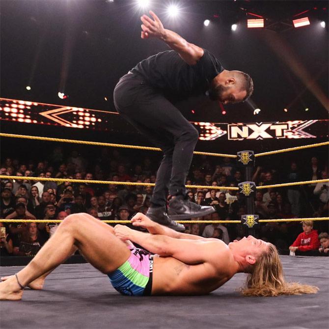 Finn Balor then appeared and assaulted Matt Riddle