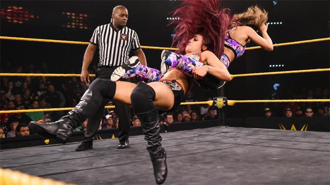 NXT UK women's champion Kay Lee Ray faced off against Dakota Kai in a singles match and won, but was shortlived