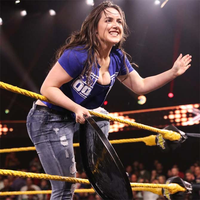 However, it was Nikki Cross, who with the help of a trash can lid took on everyone and stood tall