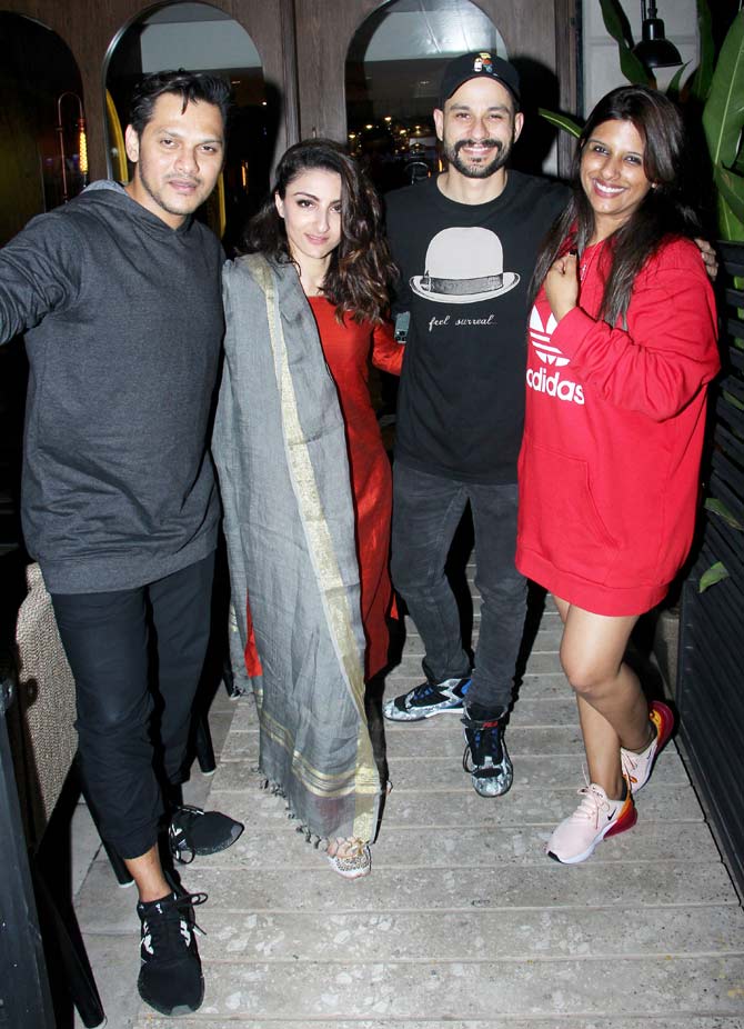 Kunal Kemmu and Soha Ali Khan stepped out to dine with their friends and as stated above, looked truly stylish. Kemmu has two films coming up soon, one is a comedy titled Lootcase and the other is a thriller called Malang, directed by Mohit Suri, the same filmmaker who launched him in 2005 with Kalyug. 