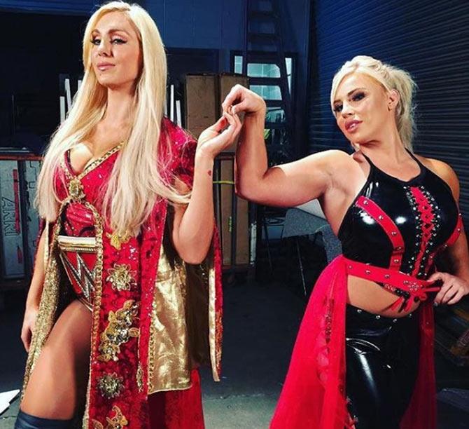 In picture: Dana Brooke along with Charlotte Flair when the pair teamed up in 2017.