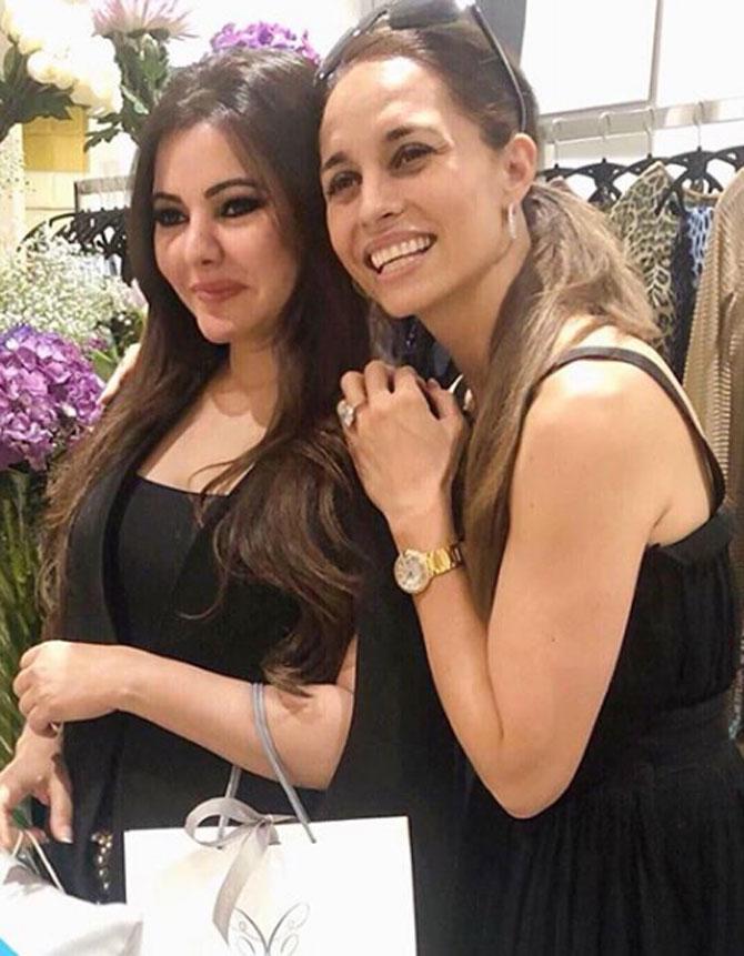 In photo: Kaykasshan with resort wear designer Celina Wadia.