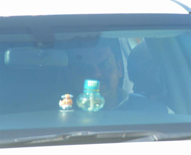 In picture: Maharashtra CM Devendra Fadnavis arrives at Kalina airport in Santacruz