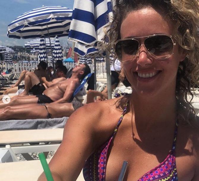 John Hastings shared a selfie of his wife Briannan during one of their exotic holidays