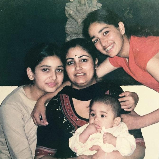 Yami Gautam shares a close bond with her parents and siblings. She has a younger sister, Surilie, and a younger brother, Ojas. Surilie, too, is an actress and was seen in the TV show Meet Mila De Rabba and the Punjabi film Power Cut.
Pictured: A young Yami Gautam with her mum Anjali, Surilie and Ojas.