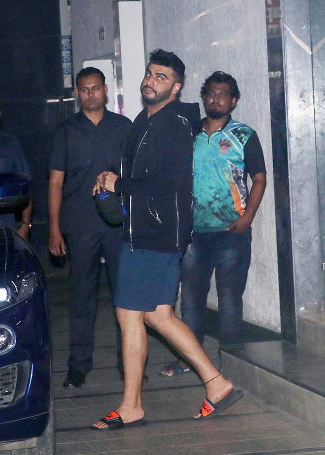 Arjun Kapoor was also snapped in the same vicinity working out. The actor is gearing up for Ashutosh Gowariker's Panipat, a period drama starring Sanjay Dutt, Kriti Sanon, Zeenat Aman and Mohnish Bahl. Releasing on December 6, the trailer of this historical will be out on November 5.