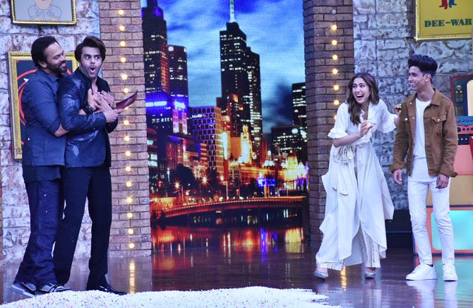 On the professional front, Sara Ali Khan is currently shooting for Coolie No. 1 along with Varun Dhawan.