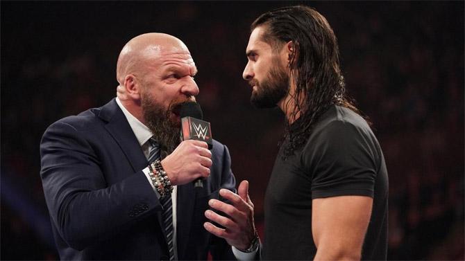 After losing the Universal title to The Fiend Bray Wyatt at Crown Jewel, Seth Rollins had to look deep inside himself but had little time as his former mentor Triple H confronted him in the ring
