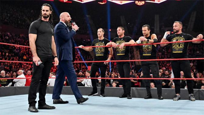 Triple H brought out the entire NXT roster putting Seth Rollins in a spot with an intriguing offer - to join WWE NXT!