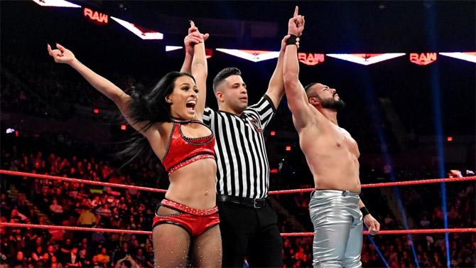 Andrade and Zelina Vega proved to be successful for the second week in a row as they defeated Sin Cara and Carolina in a mixed tag team match