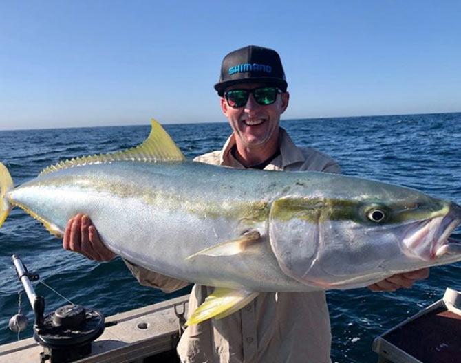 At age 16, Brett Lee began playing first-grade cricket where he was alongside Shoaib Akhtar and Andrew Strauss.
Brett Lee captioned this photo: 120cm beast on the @raptorcharters @rapalaaustralia @shimano.fish #lethimgo