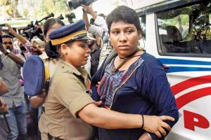 Activists led by Trupti Desai denied police protection
