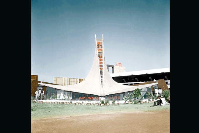 The Air India Pavilion at the 1961 New Delhi Industries Fair