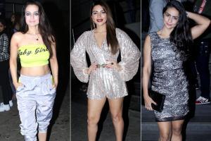Ameesha Patel, Gul Panag, Shama Sikander at Bypass Road screening
