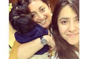 Smriti Irani's adorable post features Ekta Kapoor and nephew Ravie