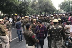 Delhi police file two FIRs against JNU students who clashed with police