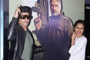 Karanvir Bohra with Teejay at screening of Terminator: Dark Fate