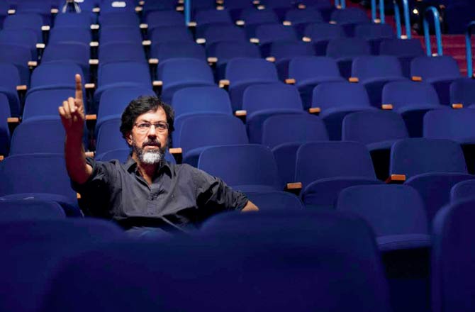 Rajat Kapoor at a rehearsal for the play