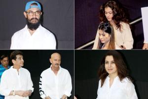 Shaukat Azmi prayer meet: Kajol, Renuka Shahane, Aamir Khan attend