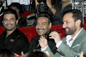 Ajay Devgn, Saif Ali Khan, Sharad Kelkar at Tanhaji trailer launch
