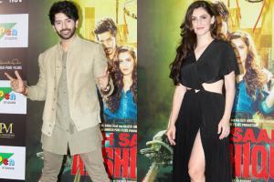 Vardhan Puri and Shivaleeka Oberoi at Yeh Saali Aashiqui trailer launch