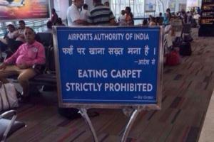 Airports Authority of India clarifies viral signboard was morphed