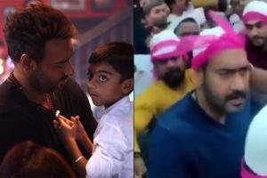 Ajay Devgn and son Yug get mobbed by fans at Ajmer Sharif Dargah