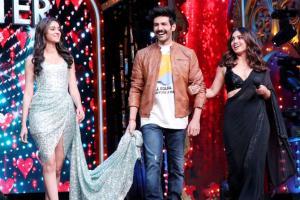 Govinda, Zeenat Aman, Pati Patni Aur Woh cast at Nach Baliye finale