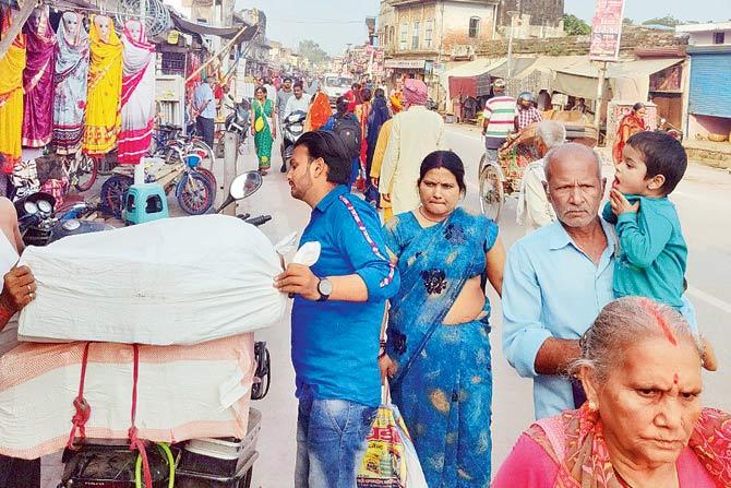 Hawkers were back on Ayodhya’s streets and restaurants resumed serving food on Sunday