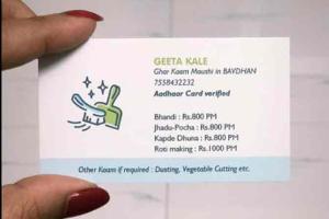 Viral business card showers Pune maid with job offers