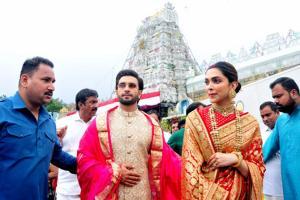 DeepVeer visit Tirupati Balaji to celebrate one year of togetherness