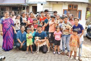Borivli residents open their hearts and building to seven stray dogs