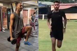 Hardik Pandya works out at the gym, runs on field; happy to be back