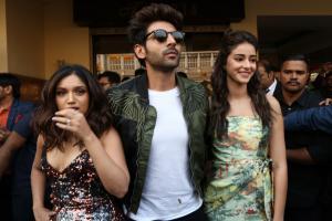 Kartik Aaryan, Ananya Panday, Bhumi Pednekar's fun time at song launch of Pati, Patni aur Woh
