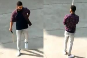 Kohli plays 'gully' cricket in shirt and jeans with kids during shoot