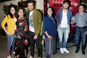 Riteish, Sidharth Malhotra's family attend Marjaavaan screening