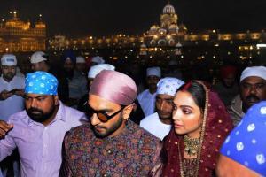 Ranveer, Deepika offer prayers at Golden Temple in Amritsar